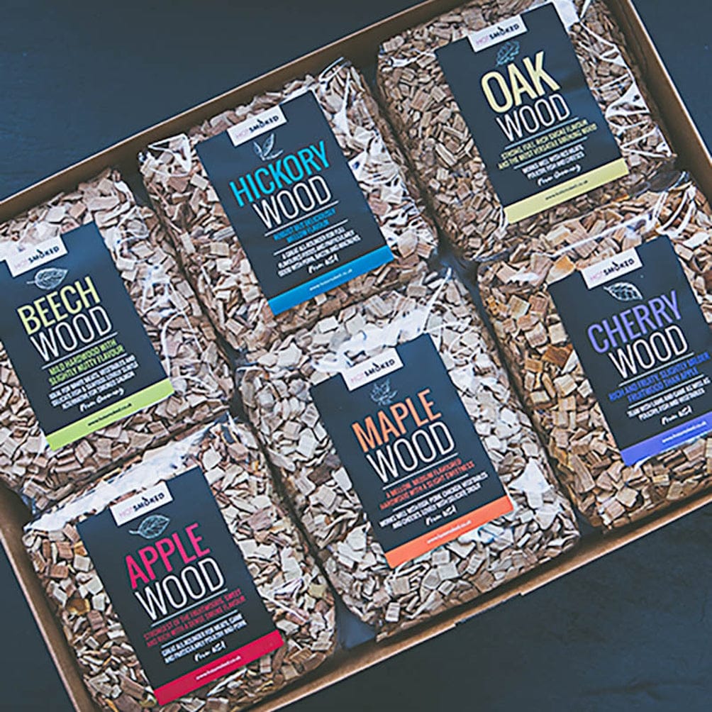 Wood Smoking Chips Collection box open close up