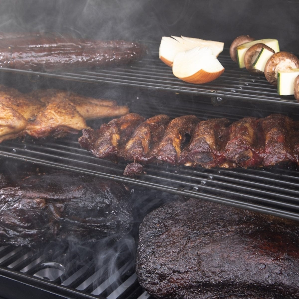 Pit Boss Grills | Competition Series 1250 meat and vegetables grilling