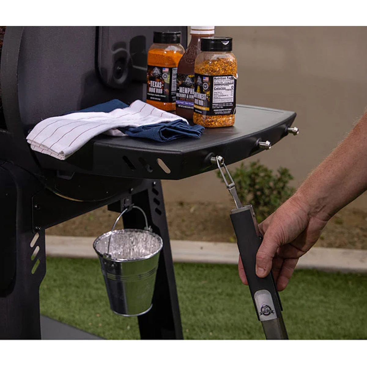 Pit Boss Grills | Competition Series 1250 right shelf spices