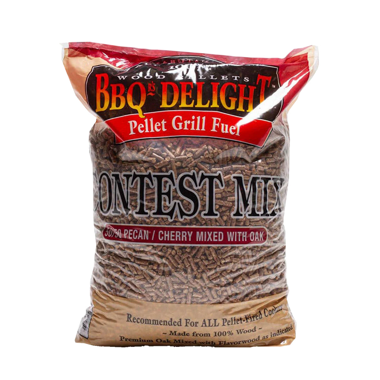 BBQr's Delight | Contest Mix | Pecan/Cherry Mix With Oak Pellet Grill Fuel | 9Kg Bag