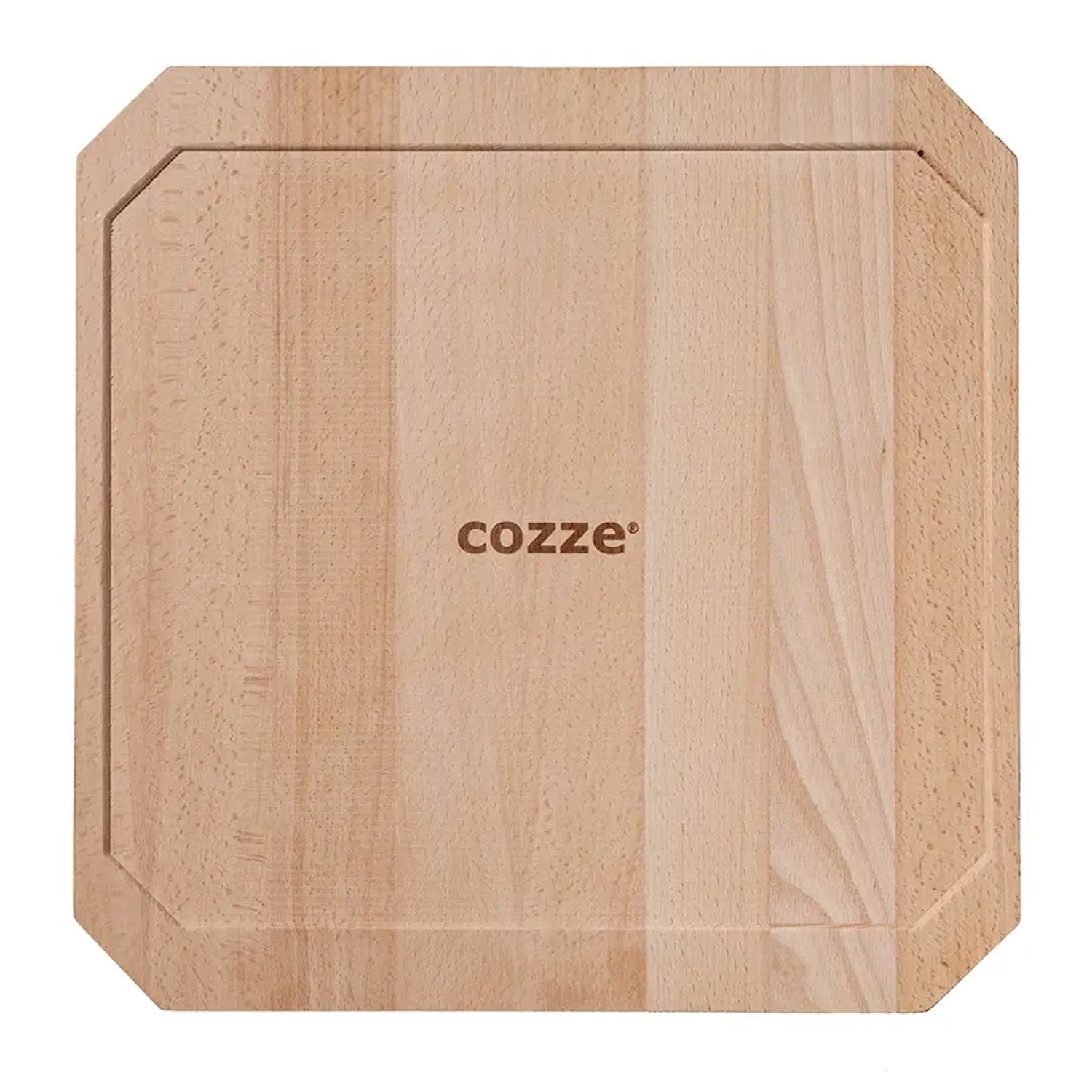 Cozze Reversible Pan with Bamboo Tray close up