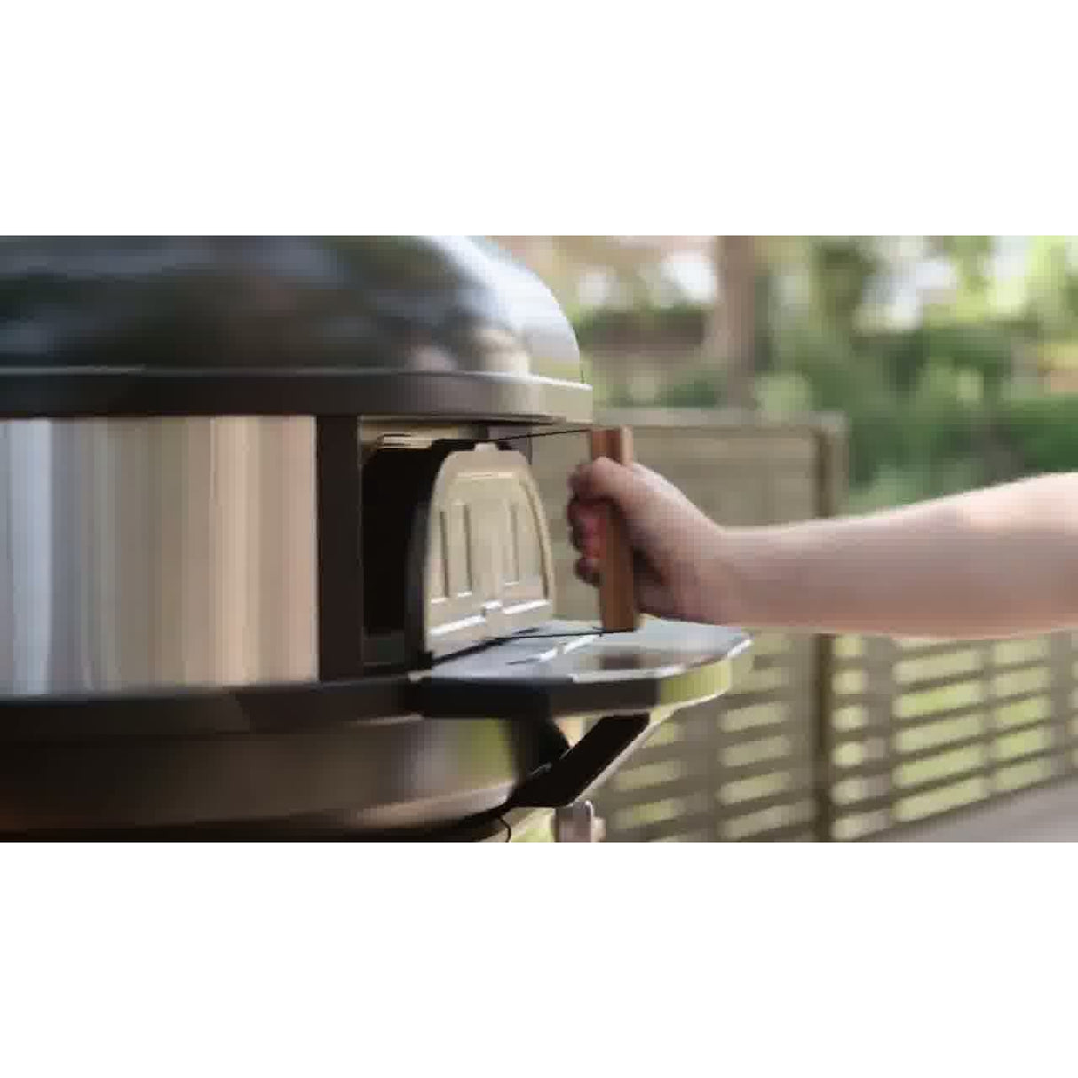 Dome XL Gen 2 Series Door hand removing door from oven