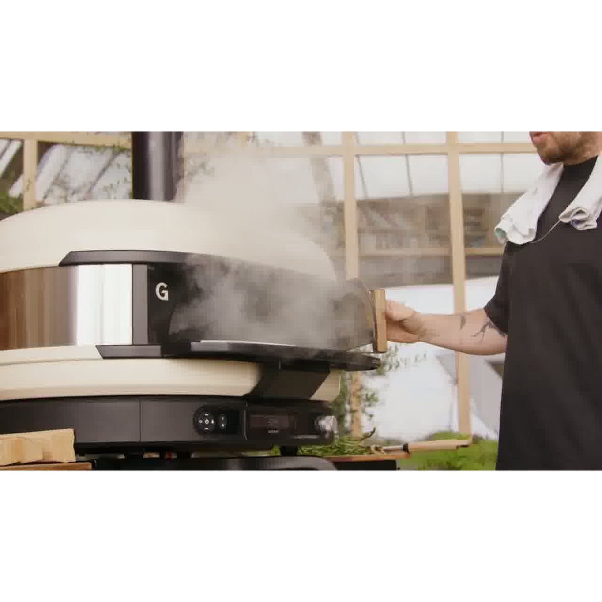 Dome XL Gen 2 Series Door man opening oven door