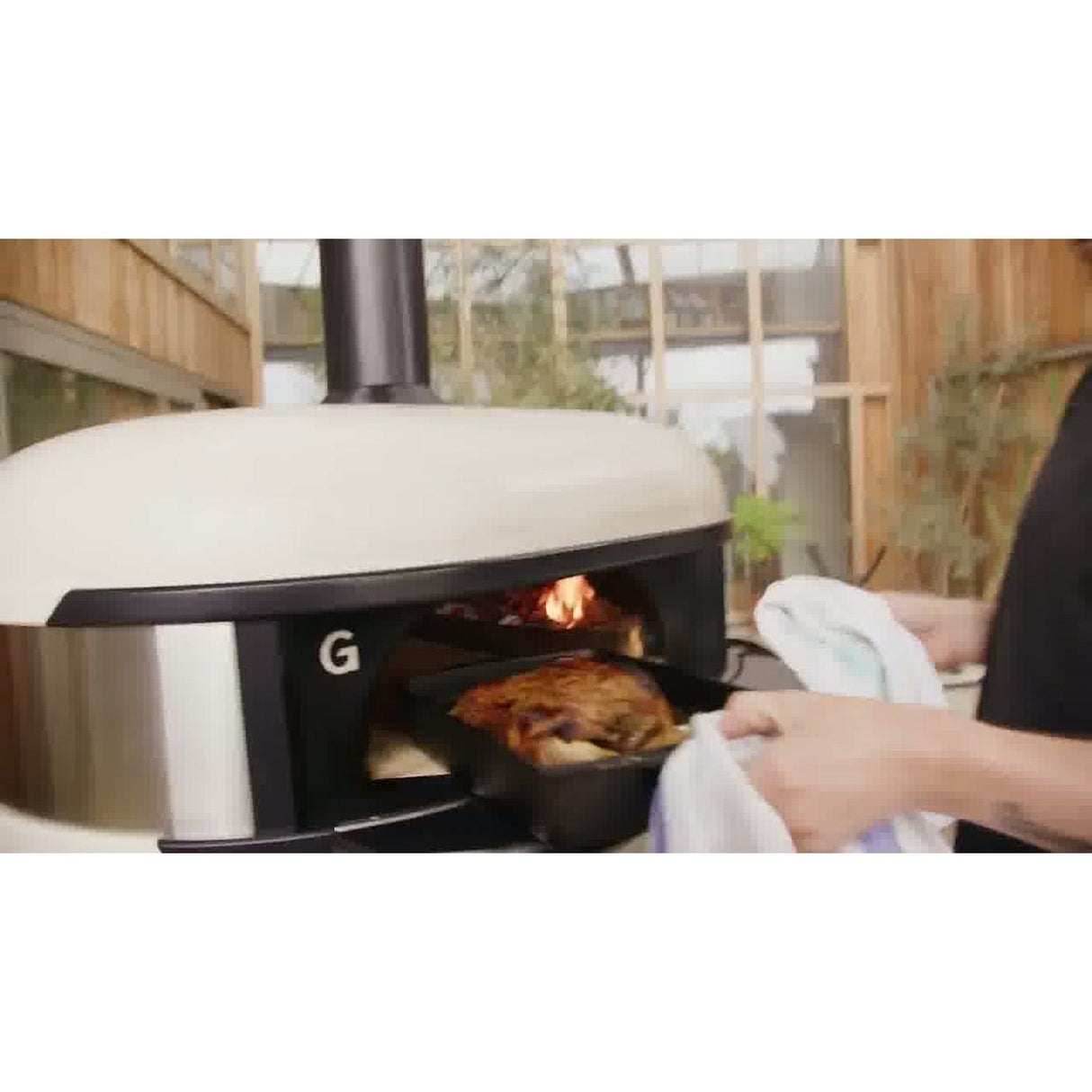 Dome Gen 2 Series Door man pulling out tray of meat
