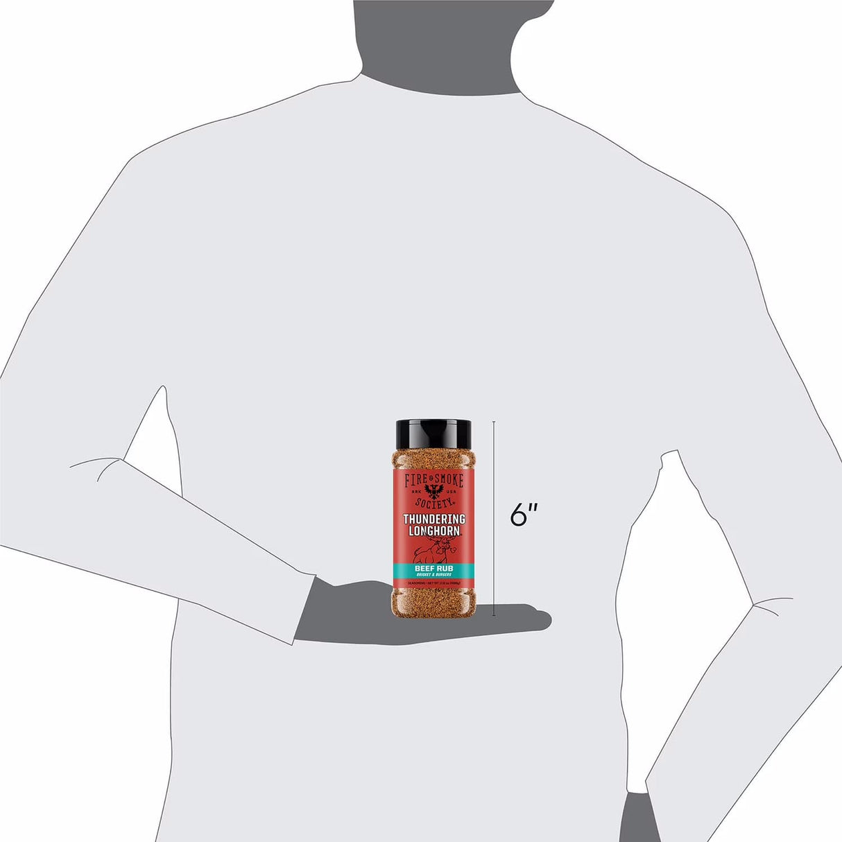Fire & Smoke Society | Thundering Longhorn BBQ Seasoning | Beef Rub 17.6 oz.
