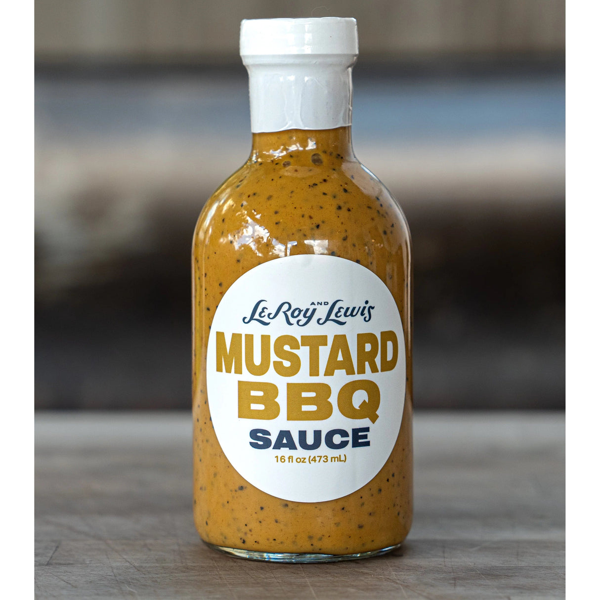 LeRoy & Lewis Mustard BBQ Sauce front view