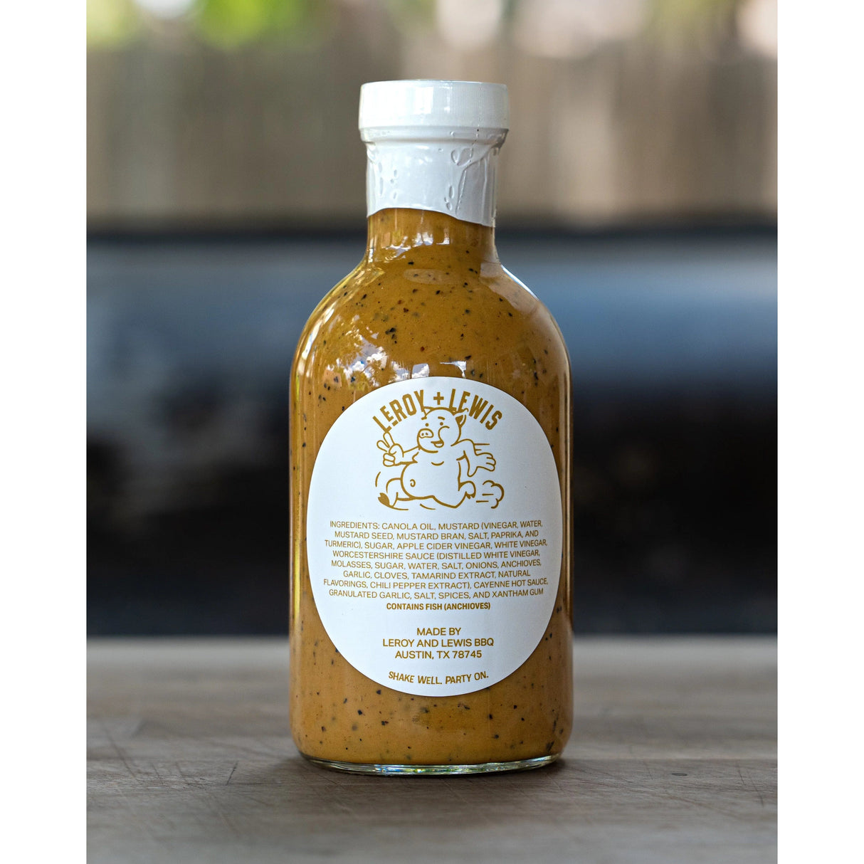 LeRoy & Lewis Mustard BBQ Sauce rear view