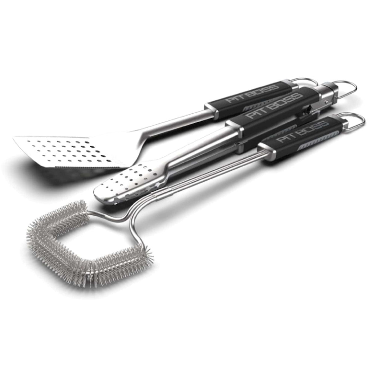 3-Piece BBQ Tool Set front view