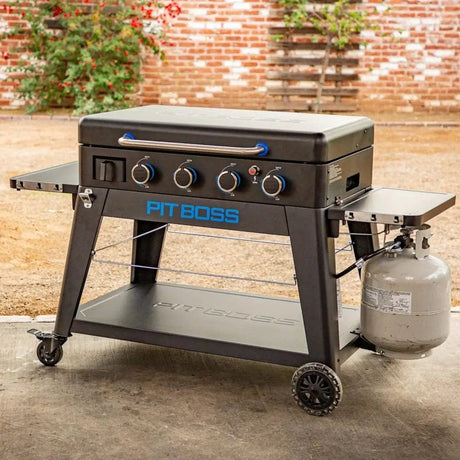 Pit Boss Grills | 4-Burner Ultimate Lift-Off Plancha + Free Tool Kit Gas Griddles