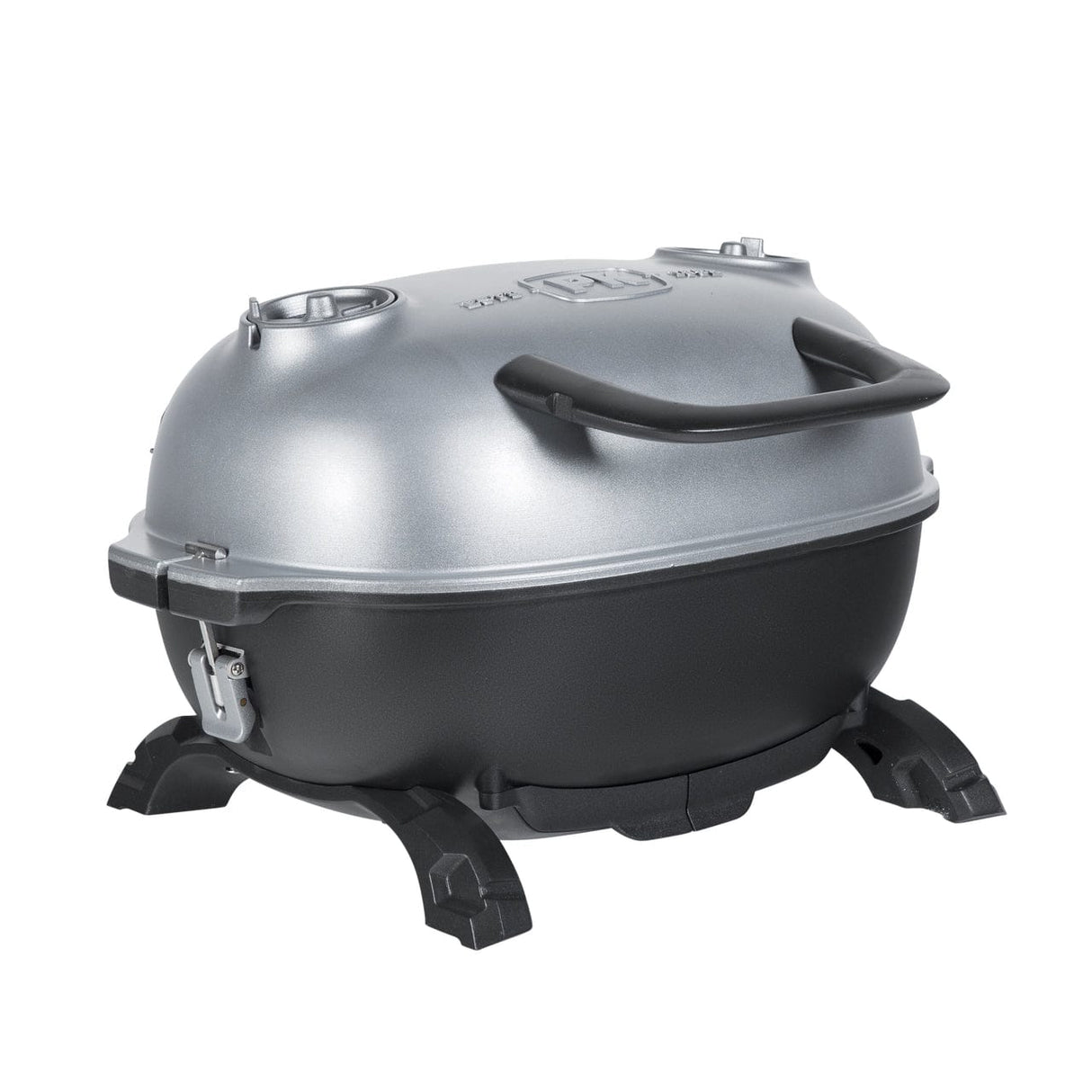 PKGO Portable Charcoal Smoker Grill front left side view closed