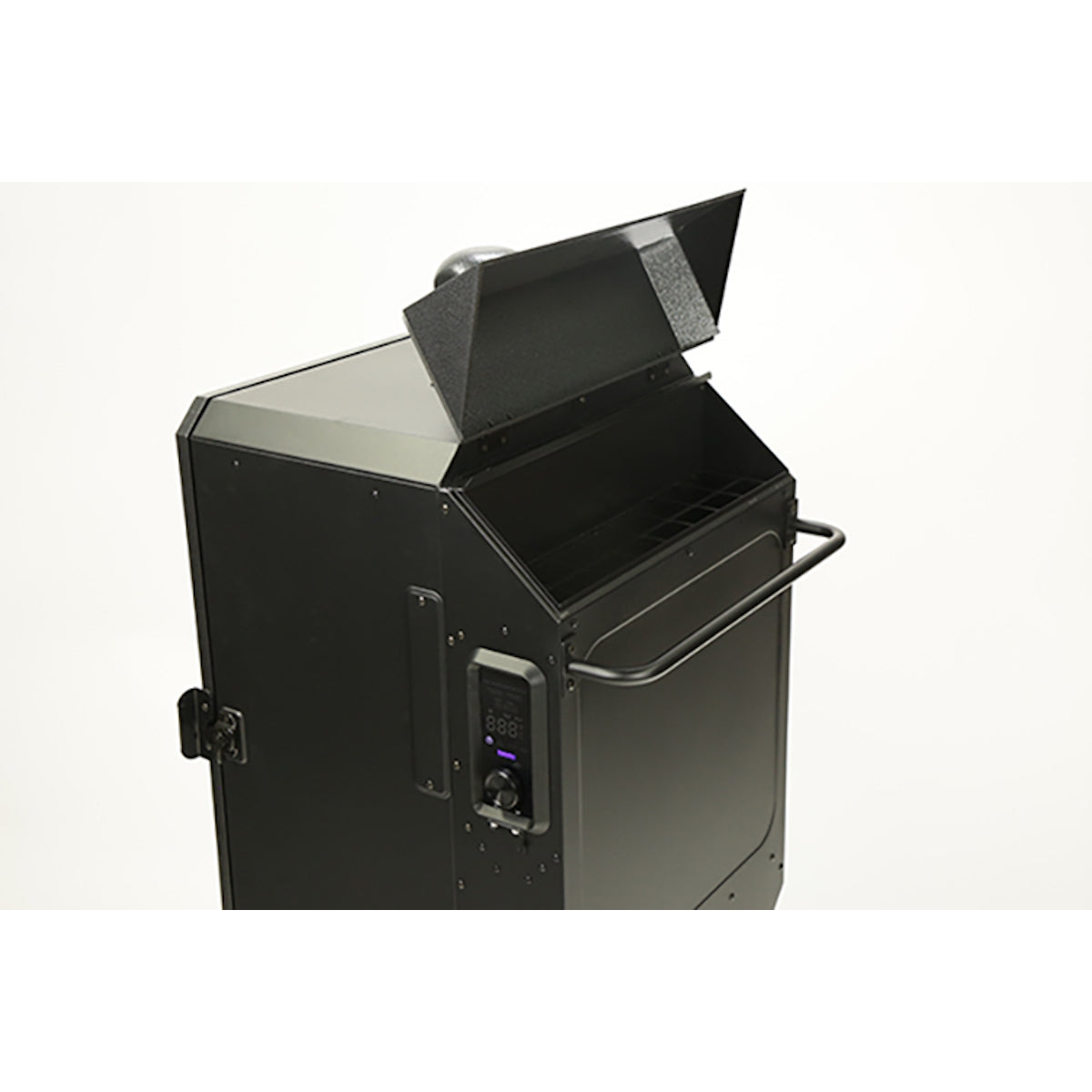 4-Series Vertical Wood Pellet Smoker pellet storage
