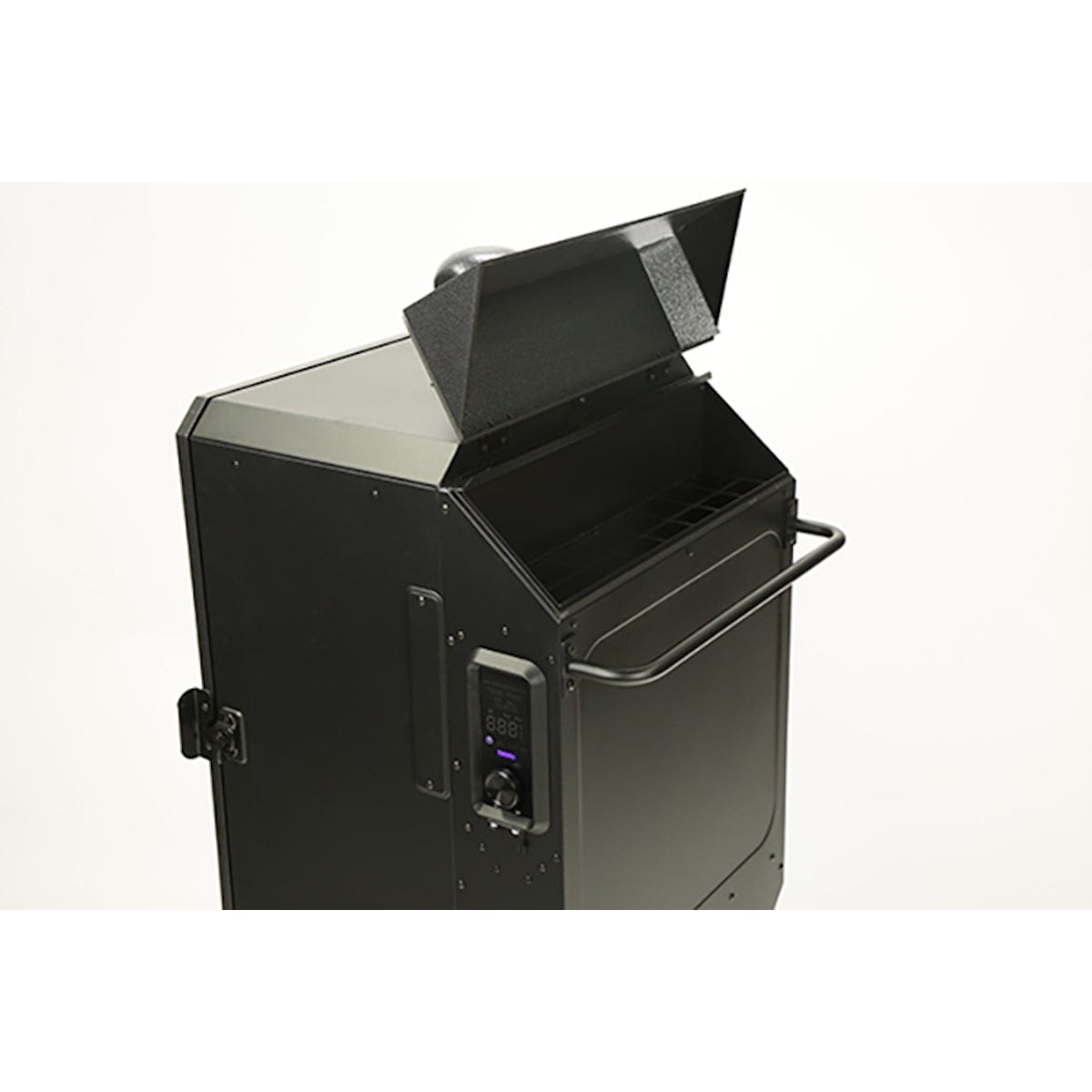 4-Series Vertical Wood Pellet Smoker pellet storage