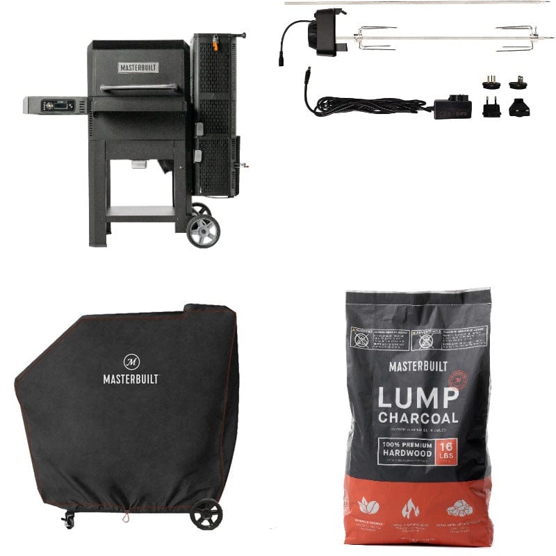 Masterbuilt Gravity Series 600 Digital WiFi Charcoal Grill and Smoker + 8 Bags Of Charcoal