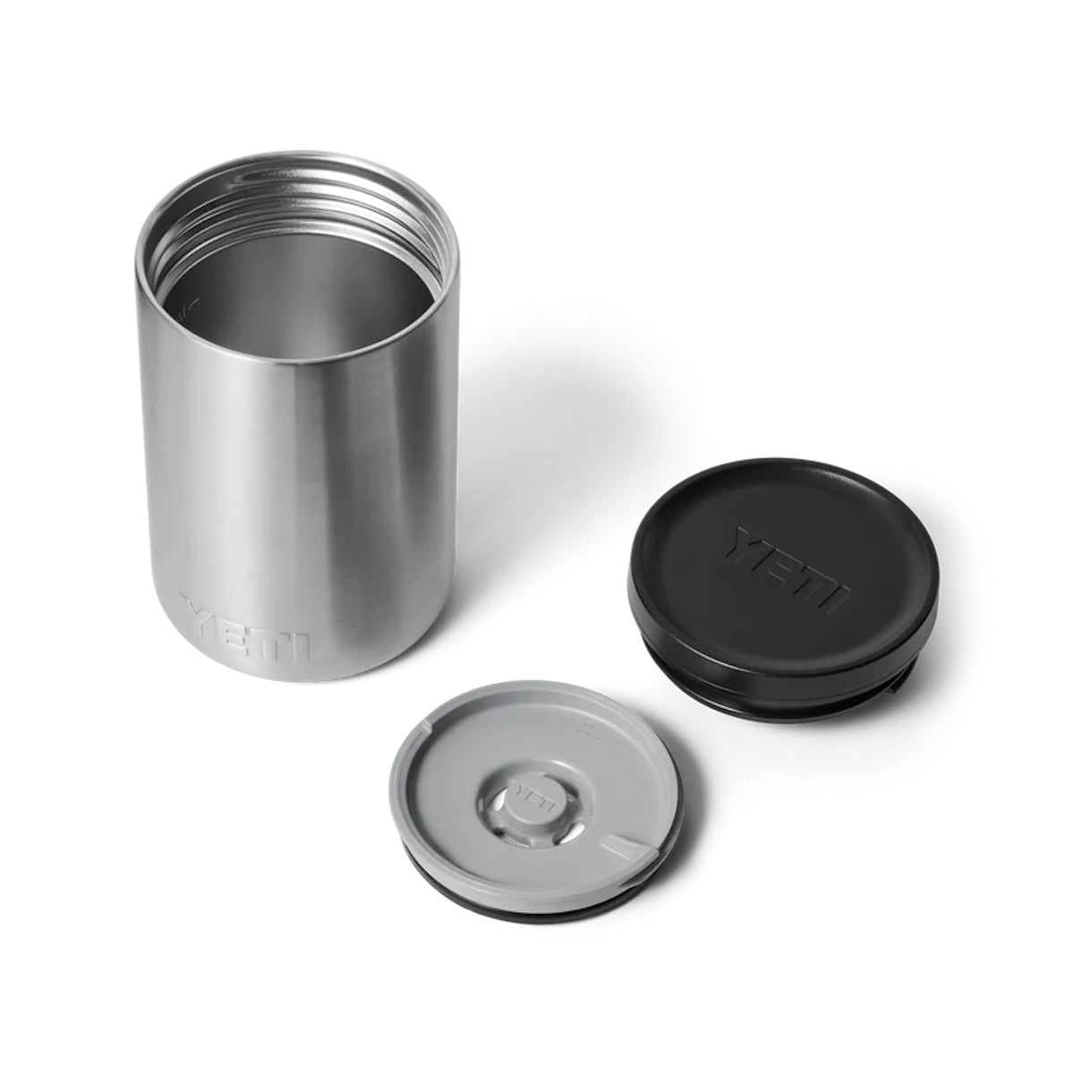 YETI Rambler Food Jar 16 oz Core Colours stainless steel jar all parts top view