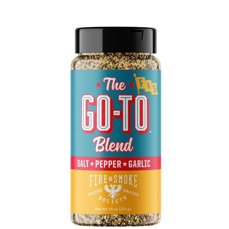 front side of a bottle of Fire & Smoke Society - The GO-TO Blend