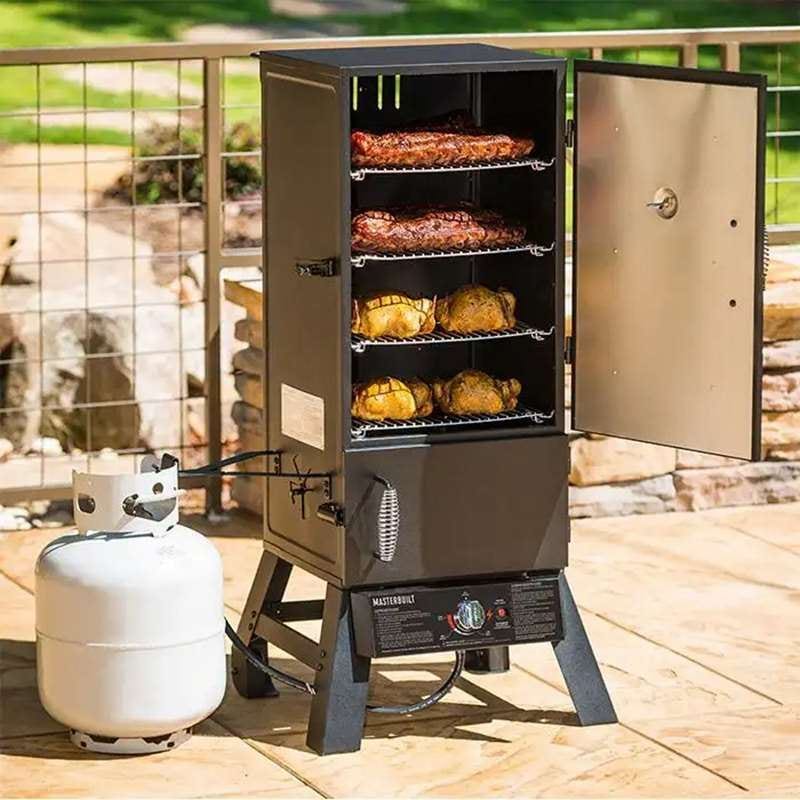 different types of meat in Masterbuilt Dual Fuel Smoker 230S