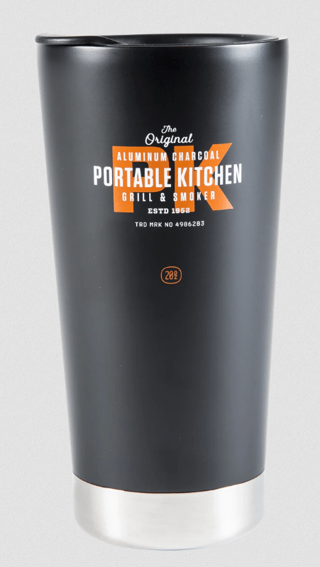 Insulated Tumbler With Lid Aluminium Charcoal Portable Kitchen Grill & Smoker