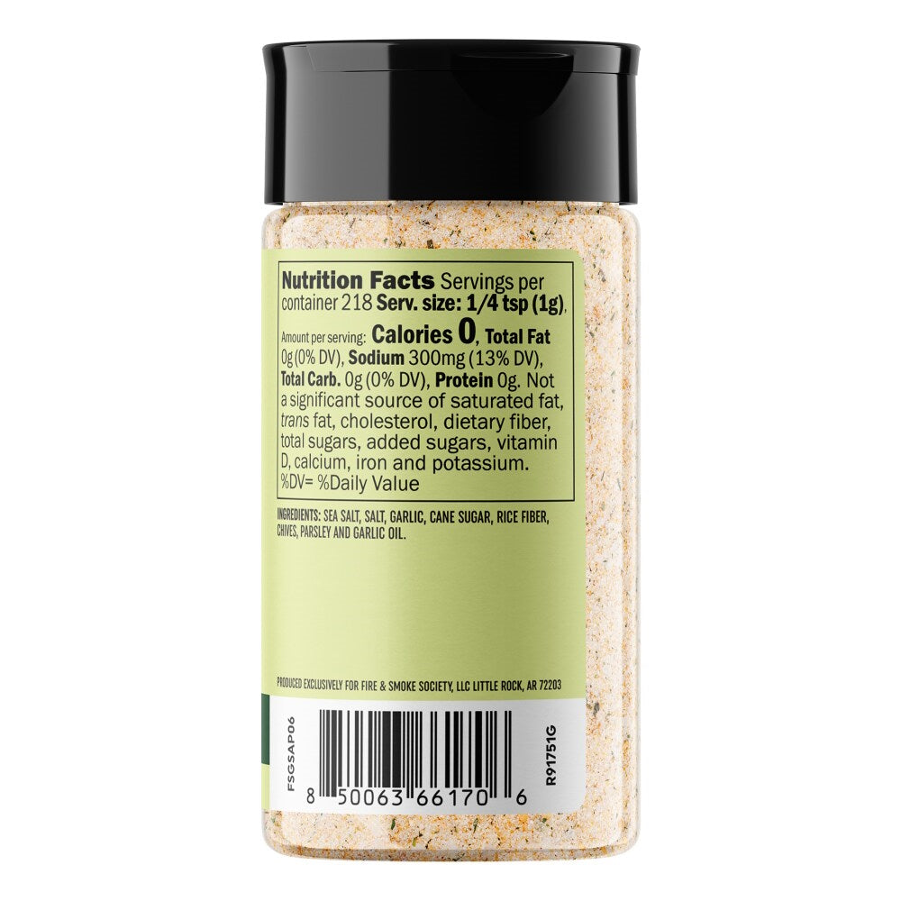 Fire & Smoke Society | Garlic Salt | All-Purpose Seasoning Blend