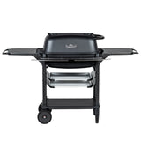 PK300AF Portable Charcoal Smoker Grill front view black color grill