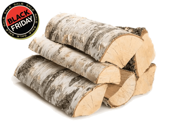 10’’ Pizza Oven & Smoker Wood Splits Chunky Silver Birch