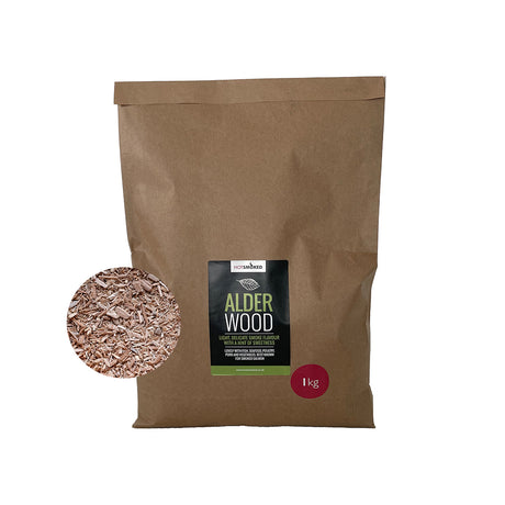 Aler Wood Smoking Dust in kraft 1kg package.