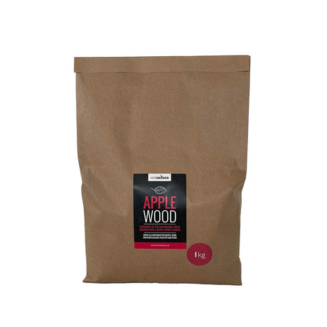 Apple Wood Smoking Chips in a 1 Kg Kraft packaging