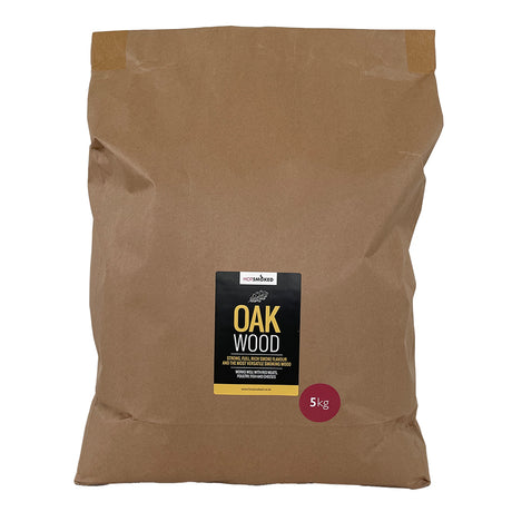 HotSmoked Oak Bulk Wood Chips front view white background