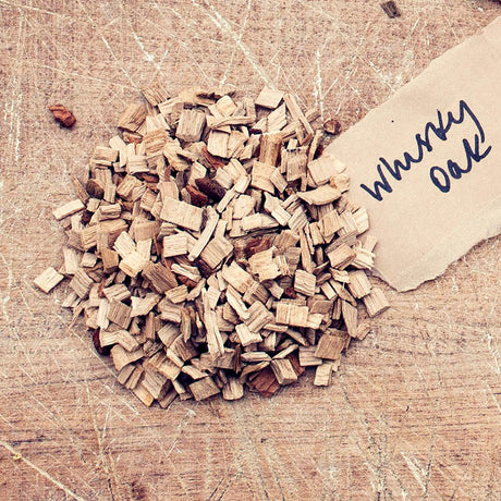 Close-up image of an ample amount of Whiskey Barrel Smoking Chips