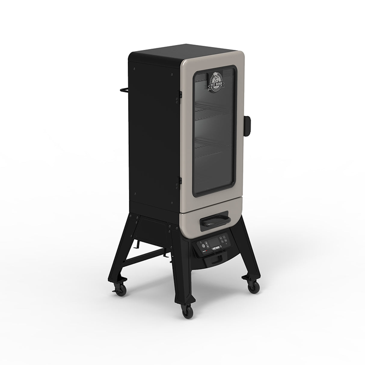 3-Series Digital Electric Vertical Smoker door closed side view