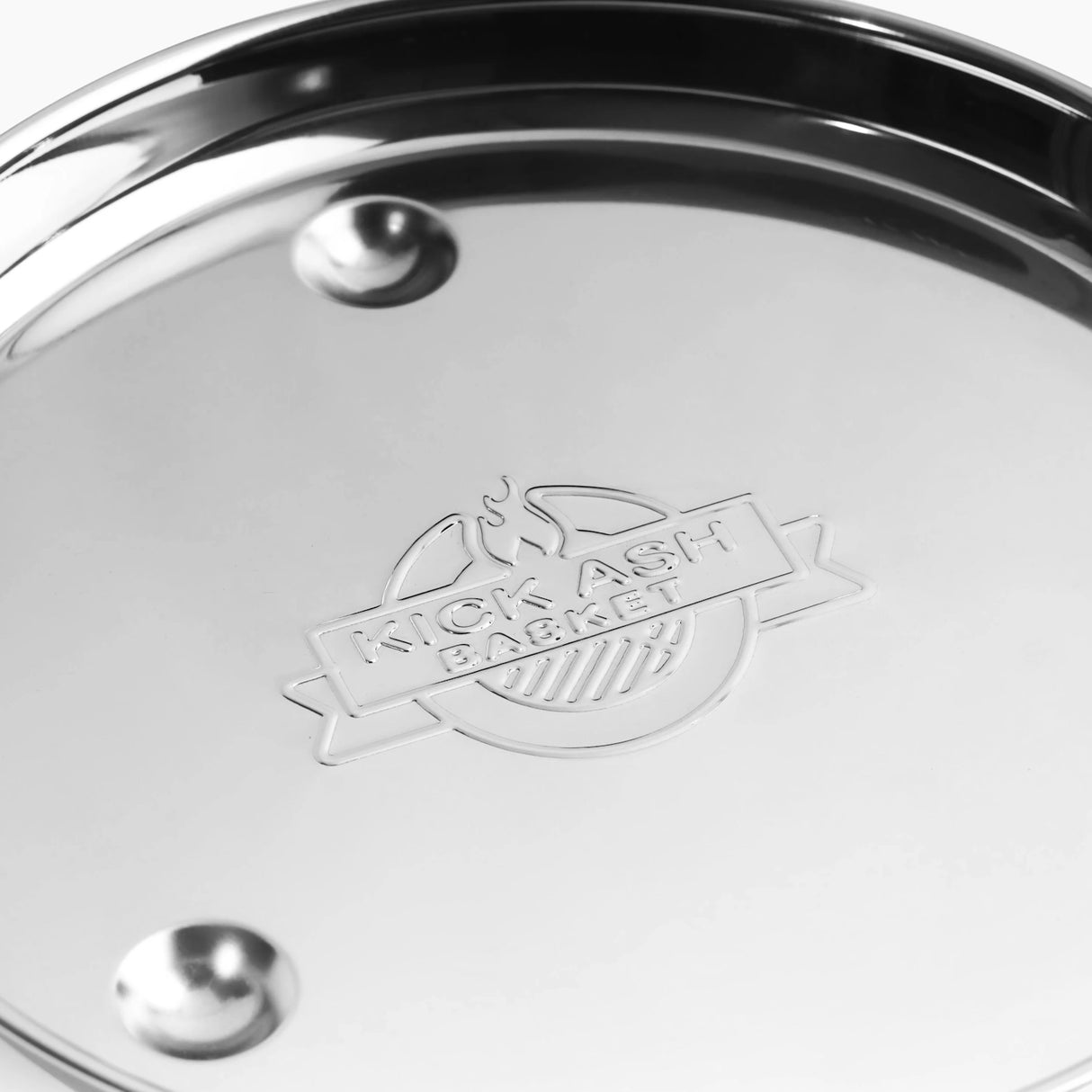  12 Inch Kick Ash Drip Pan close up