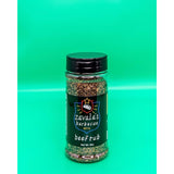 Zavala's Barbecue Beef Rub green background