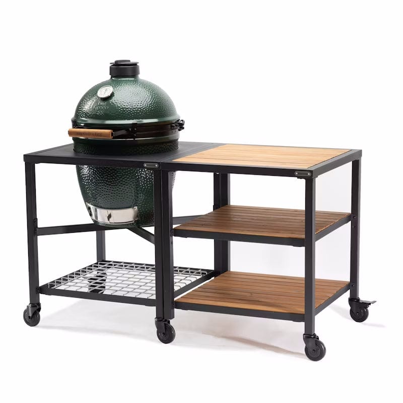 Big Green Egg Modular Nest Expansion Frame Acacia Shelves Package