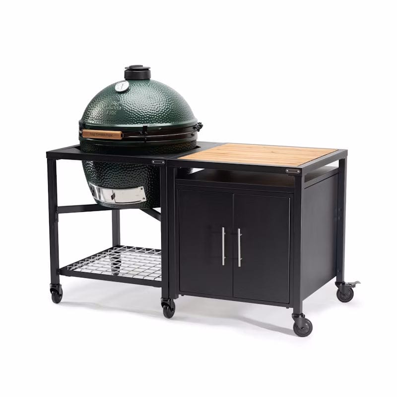 Big Green Egg | Modular Nest + Expansion Cabinet + Acacia Shelf