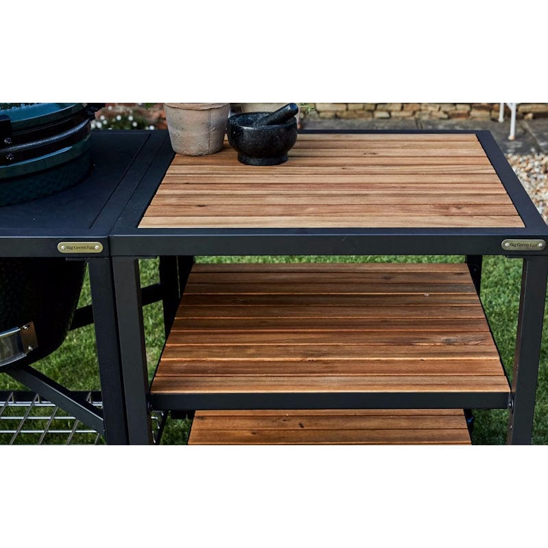 Big Green Egg | Modular Nest + Expansion Frame + Acacia Shelves Package