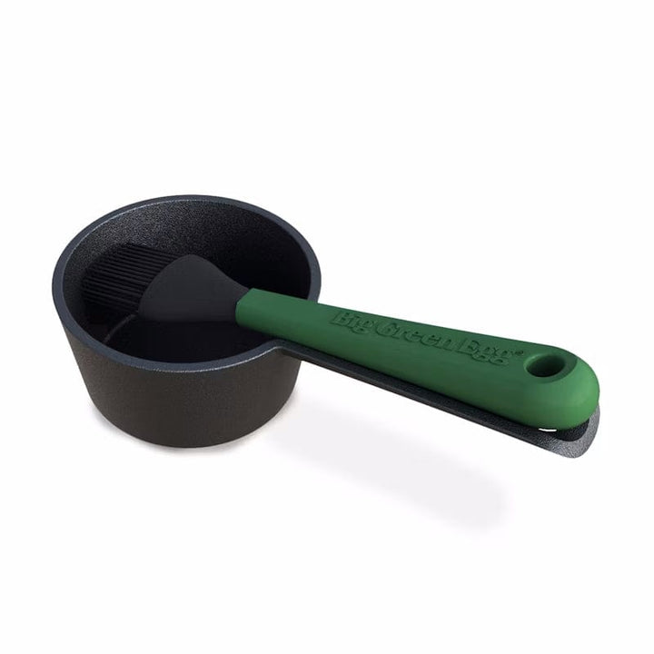 Big Green Egg | Cast Iron Sauce Pot with Basting Brush