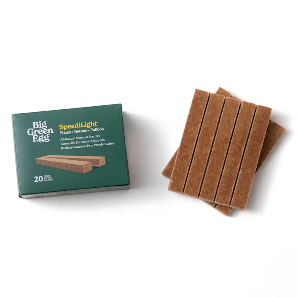 Big Green Egg | BBQ Fire Starter | Premium Natural Speedilight Sticks | Box of 20