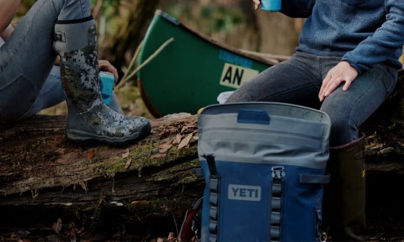 YETI Hopper Soft Backpack Cooler used in nature