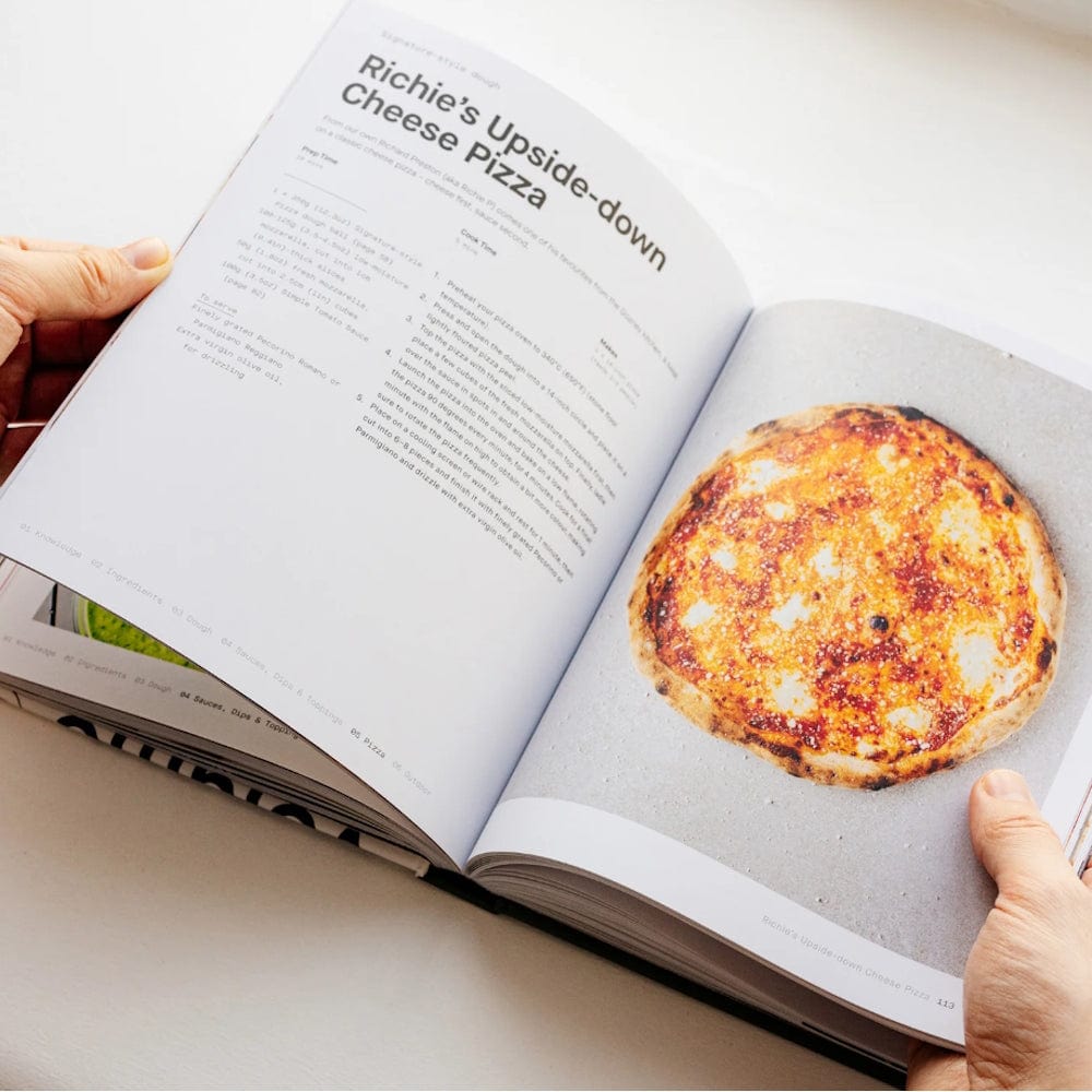 turning pages of Gozney Pizza Cookbook Volume 01 