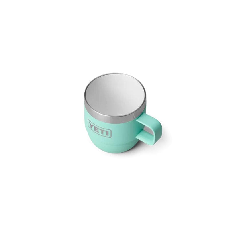 top of  YETI Rambler 6 oz Stackable Mugs seafoam