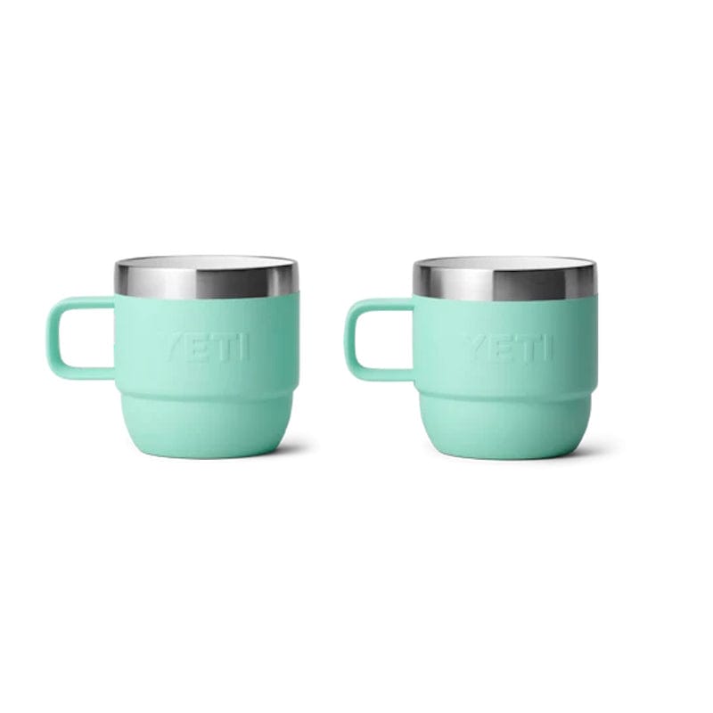 seafoam back of  YETI Rambler 6 oz Stackable Mugs