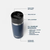 YETI | Rambler® 12 oz (355 ml) Travel Bottle With Commuter Cap (Various Colours)
