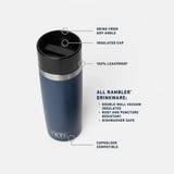 YETI | Rambler® 16 oz (473 ml) Travel Bottle With Commuter Cap (Various Colours)