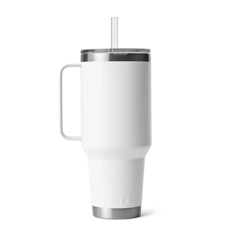 back of YETI Rambler 42 oz Straw Mug