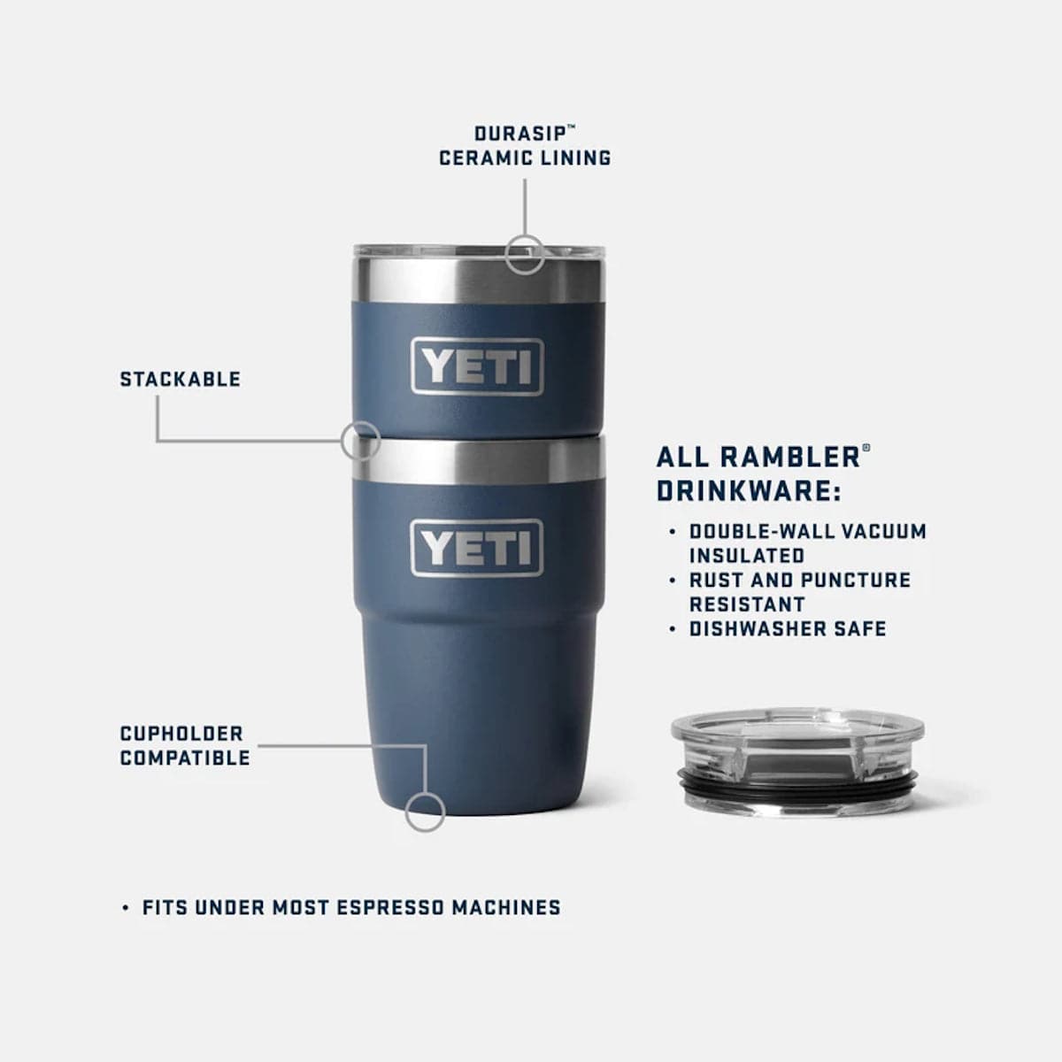 YETI Rambler® 8 oz Cup White | Durable Insulated Drinkware