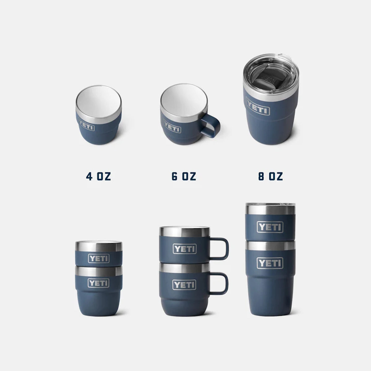 YETI | Rambler® 8 oz (236 ml) Stackable Cup With DuraSip™ Ceramic Lining | Navy