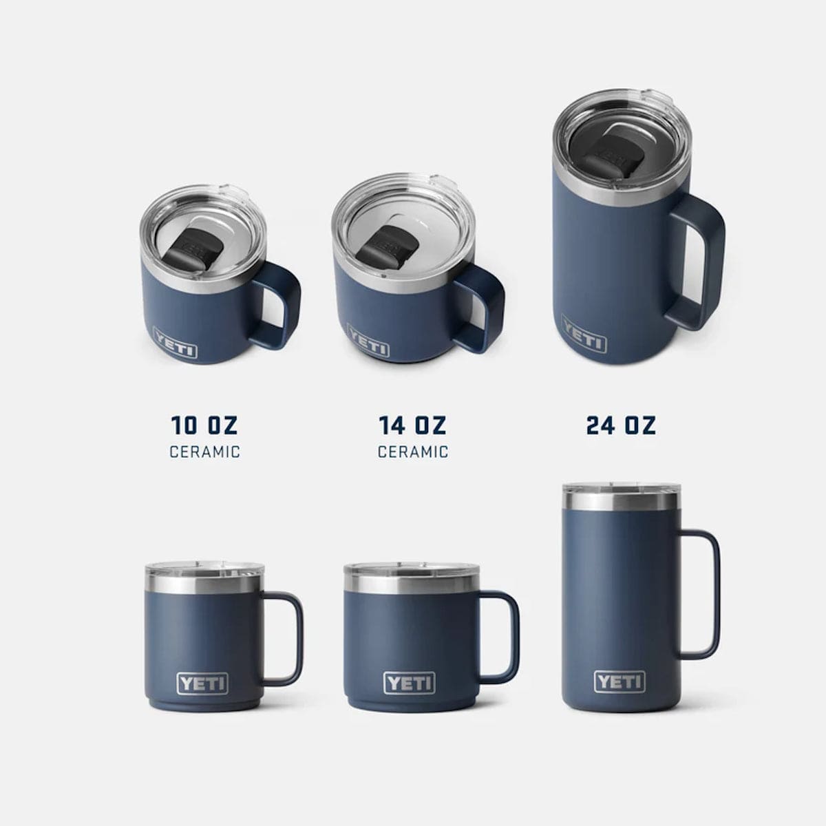 YETI | Rambler® 14 oz (414 ml) Stackable Mug With DuraSip™ | White