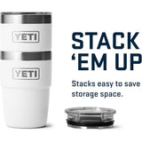 YETI | Rambler® 8 oz (236 ml) Stackable Cup With DuraSip™ Ceramic Lining | White