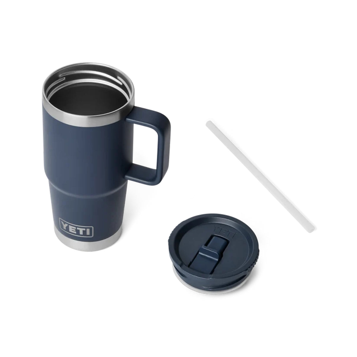 YETI | Rambler® 20 oz (591 ml) Travel Straw Mug | With Colour-Matched Straw Lid | Navy