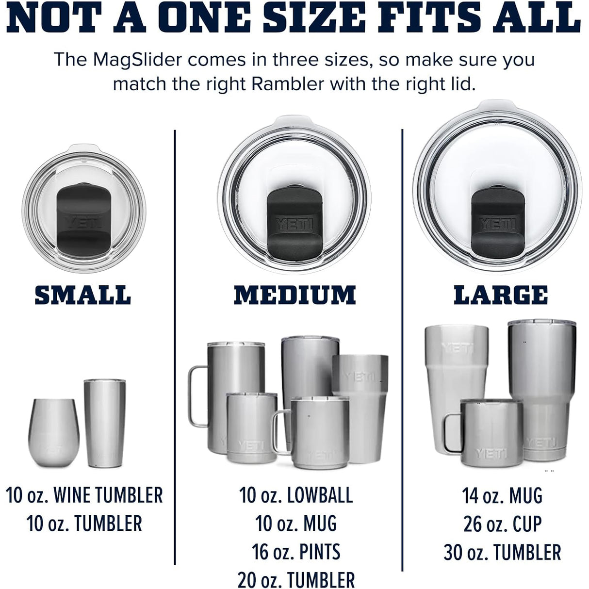 YETI | Rambler® Replacement Medium Magslider™ Lid
