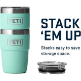 YETI | Rambler® 8 oz (236 ml) Stackable Cup With DuraSip™ Ceramic Lining | Seafoam